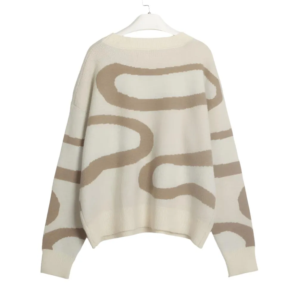 Abstract Cloud Pullover Sweater