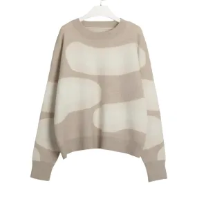 Abstract Cloud Pullover Sweater