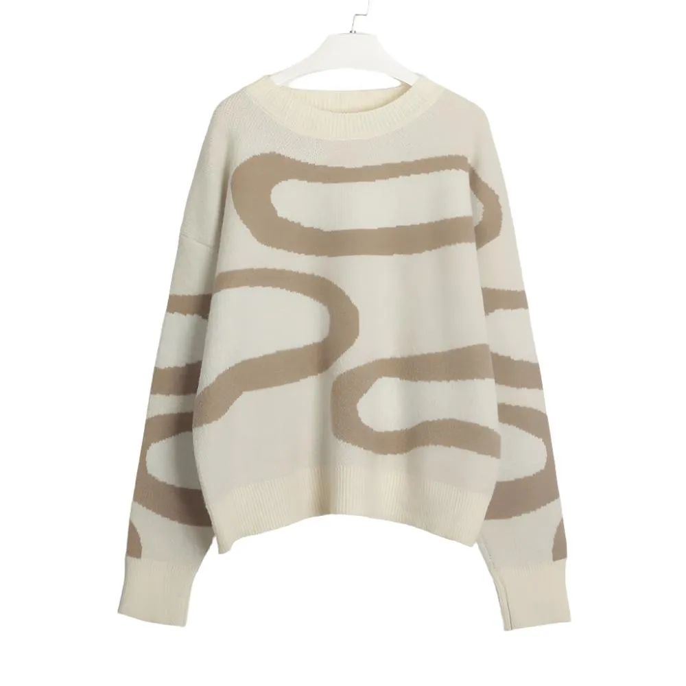 Abstract Cloud Pullover Sweater