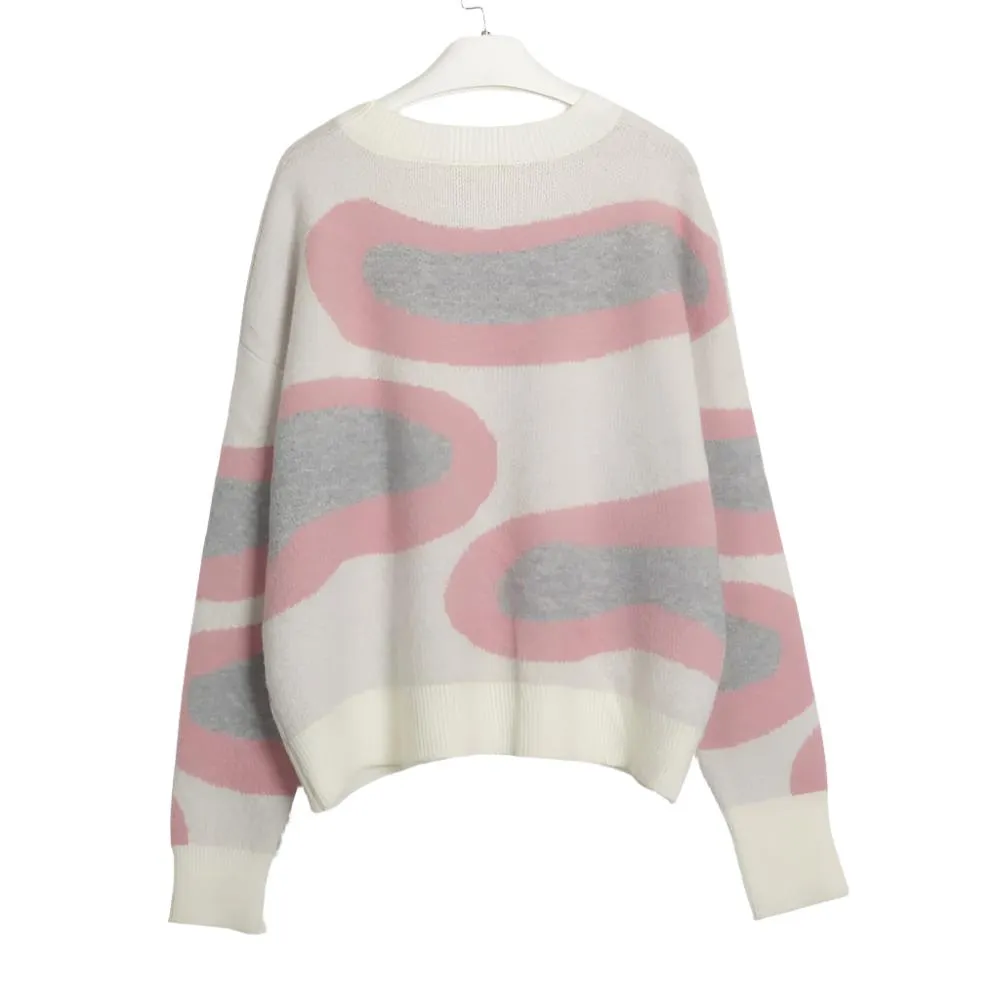 Abstract Cloud Pullover Sweater