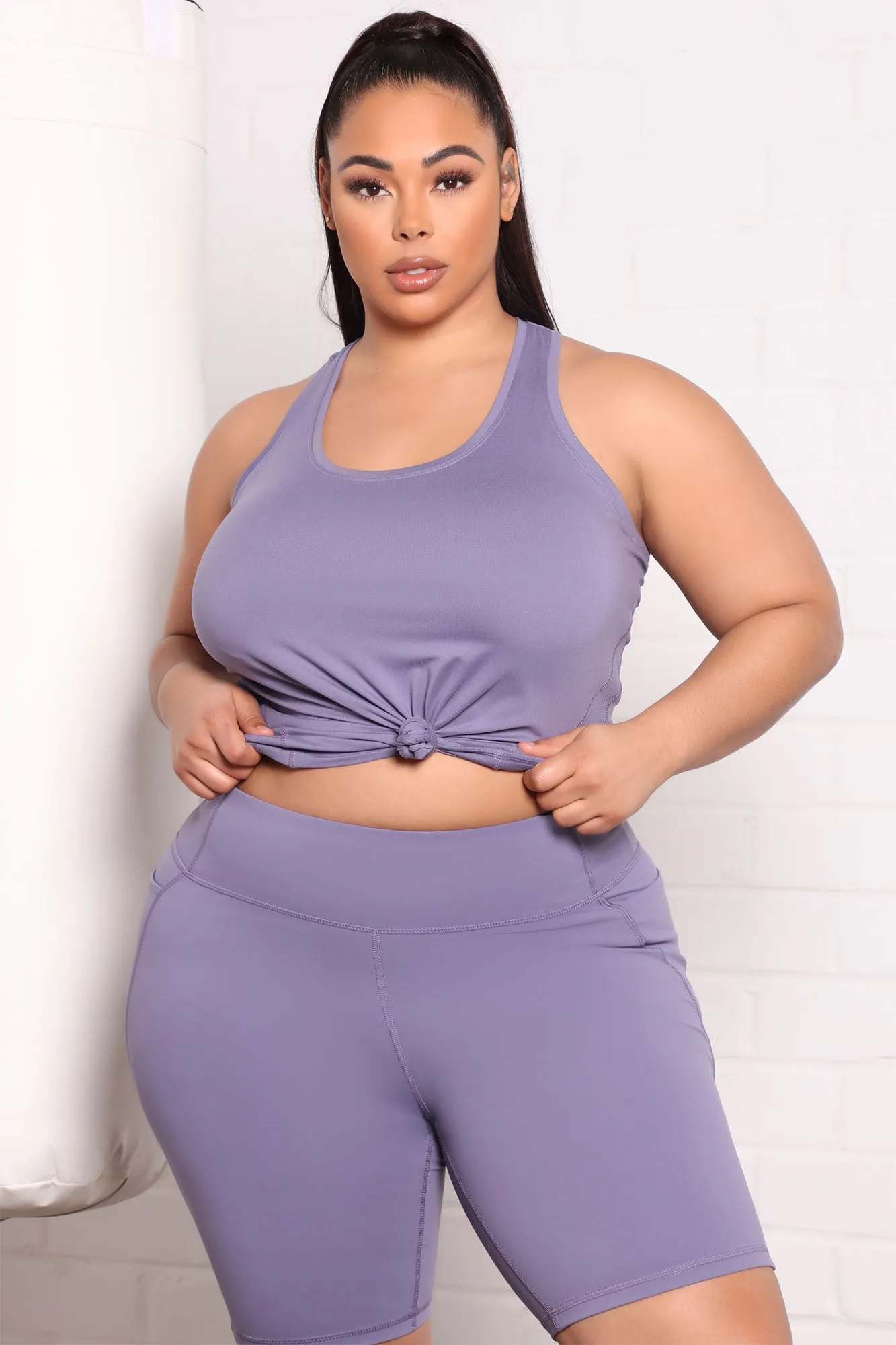 At Ease Active Tank Top In Power Flex - Lilac