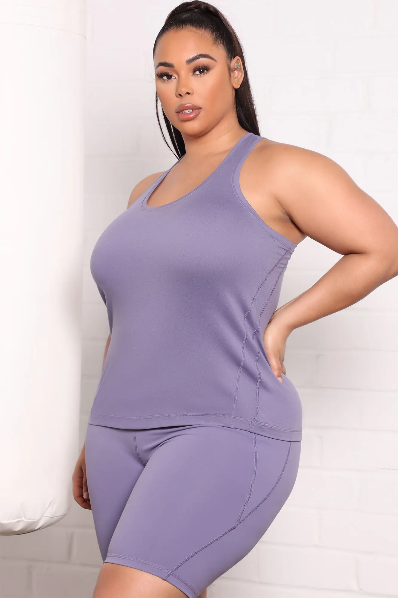 At Ease Active Tank Top In Power Flex - Lilac