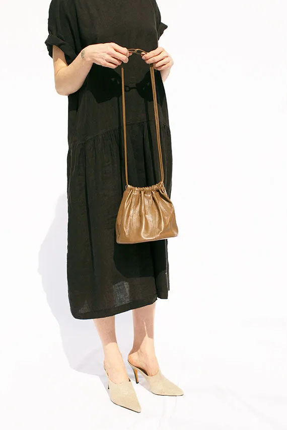 Black Linen Easy Dress