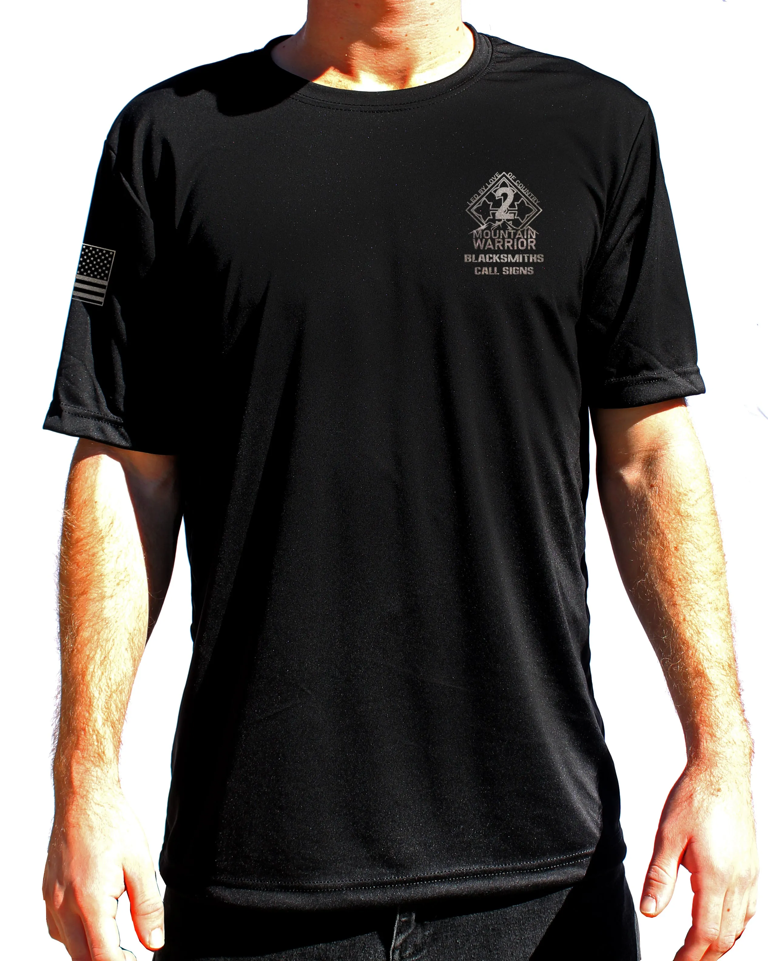 Black on Black Athletic Performance T-Shirt. This shirt IS approved for PT