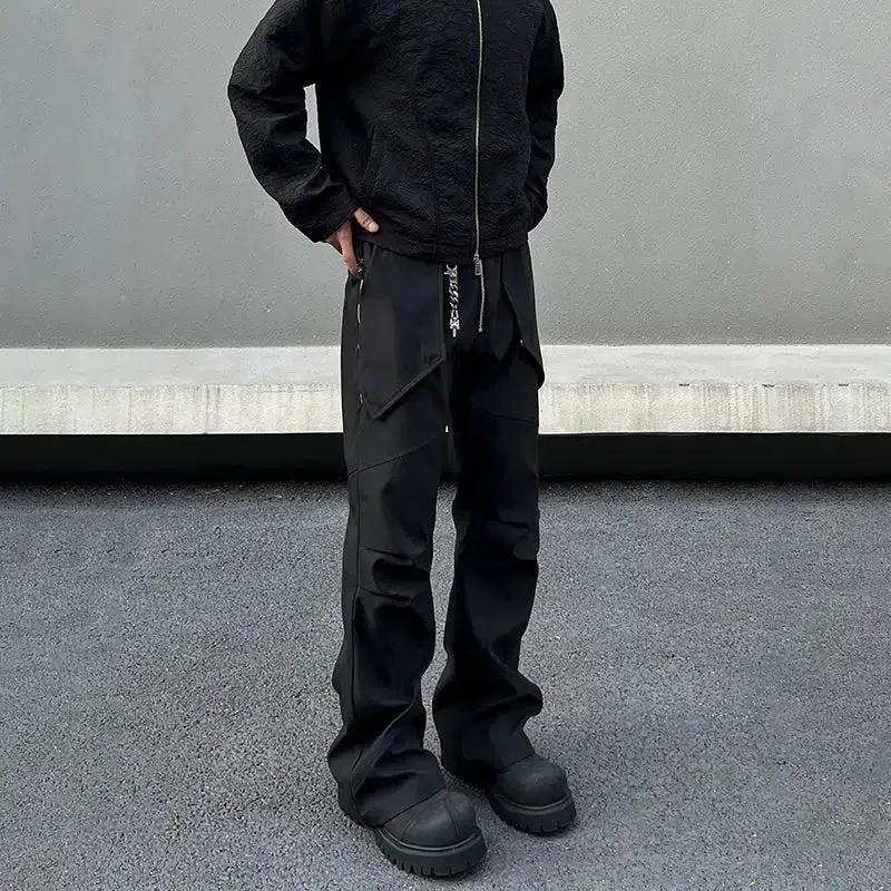 Black Slim Fit Cargo Pants