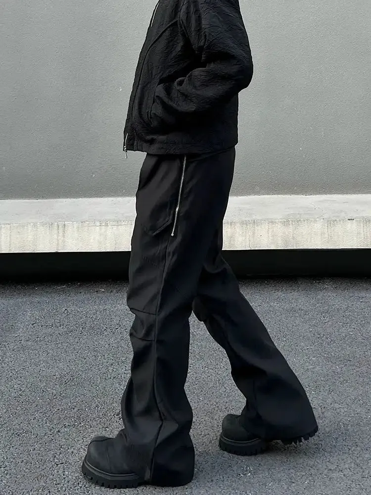 Black Slim Fit Cargo Pants