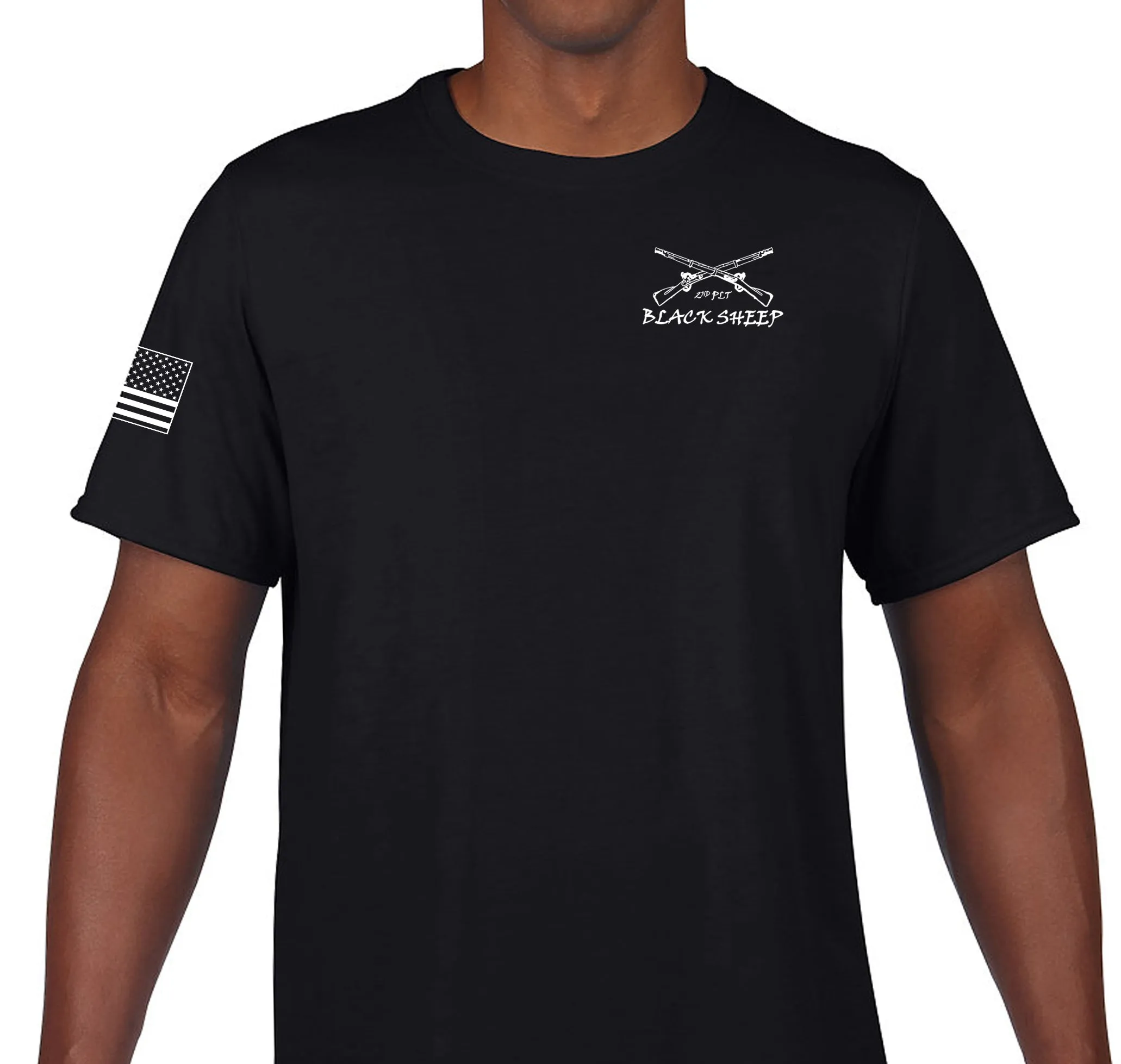 Blacksheep Unisex Performance Short Sleeve PT Shirt (Feels like Cotton). This shirt IS approved for PT.