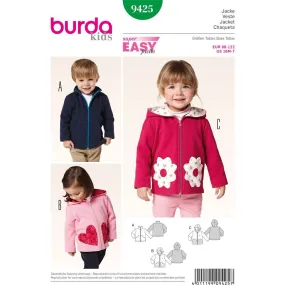 Burda Style B9425 Toddlers Sewing Pattern