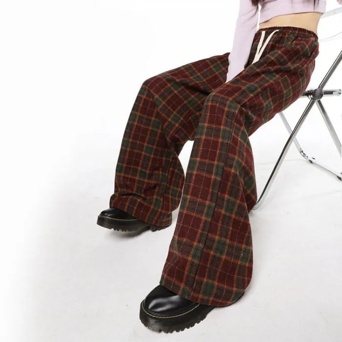 Casual Plaid Pants