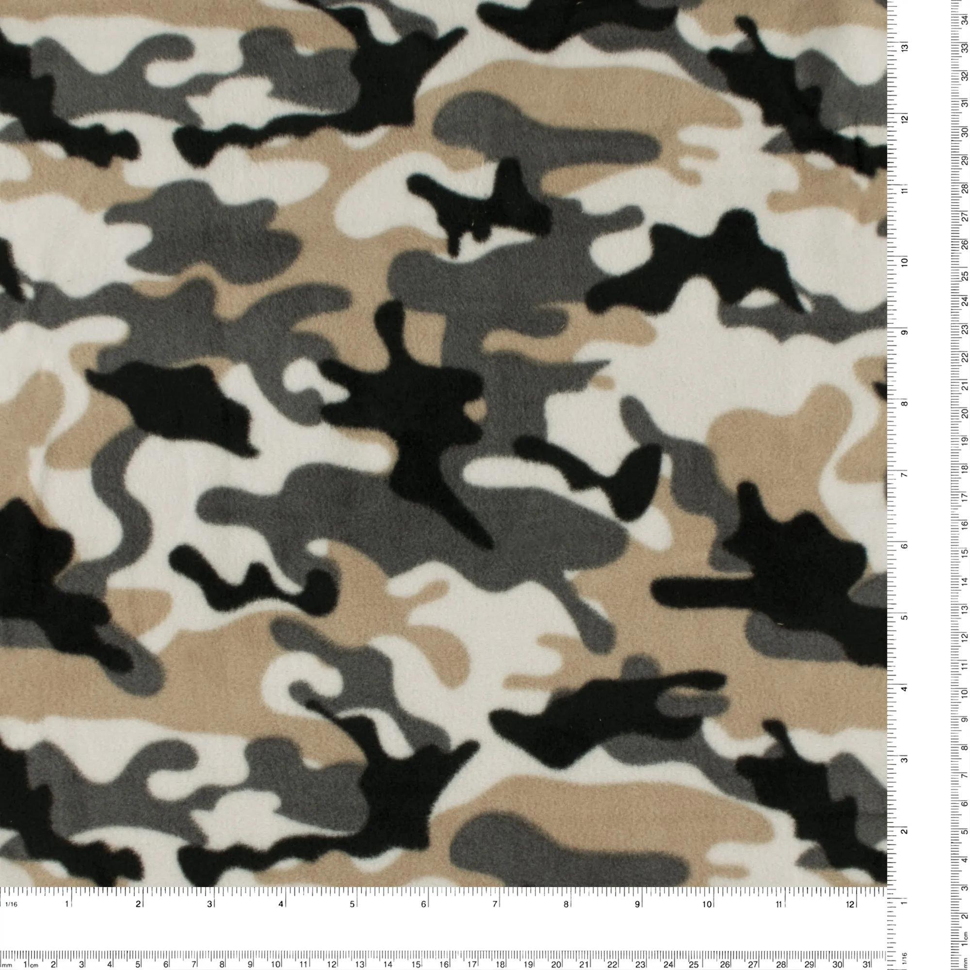 CHILLY - Anti Pill Fleece Print - Camouflage - Grey