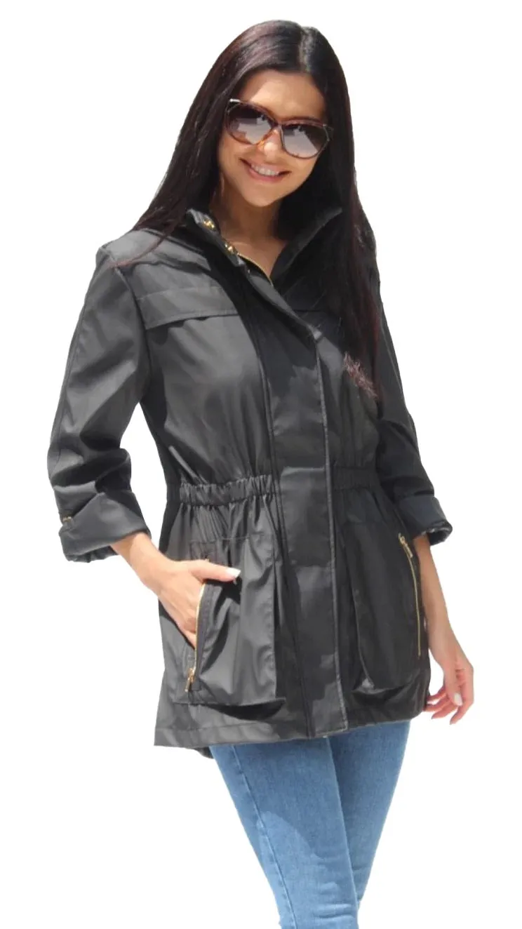 Ciao Milano Anna Waterproof Jacket (Tess Style) Black