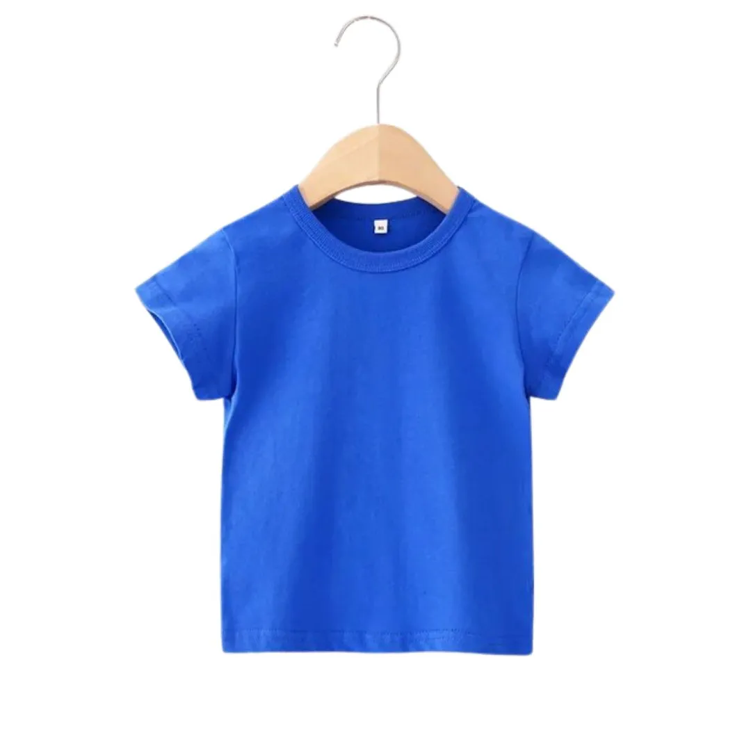 Cotton Plain Kids' Summer Tops