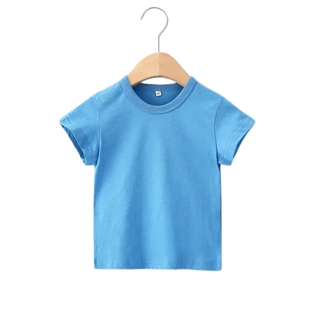 Cotton Plain Kids' Summer Tops