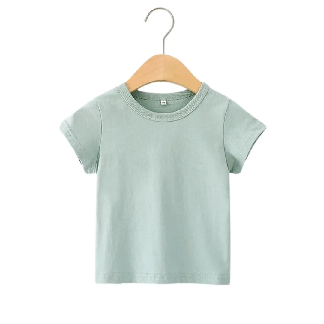 Cotton Plain Kids' Summer Tops