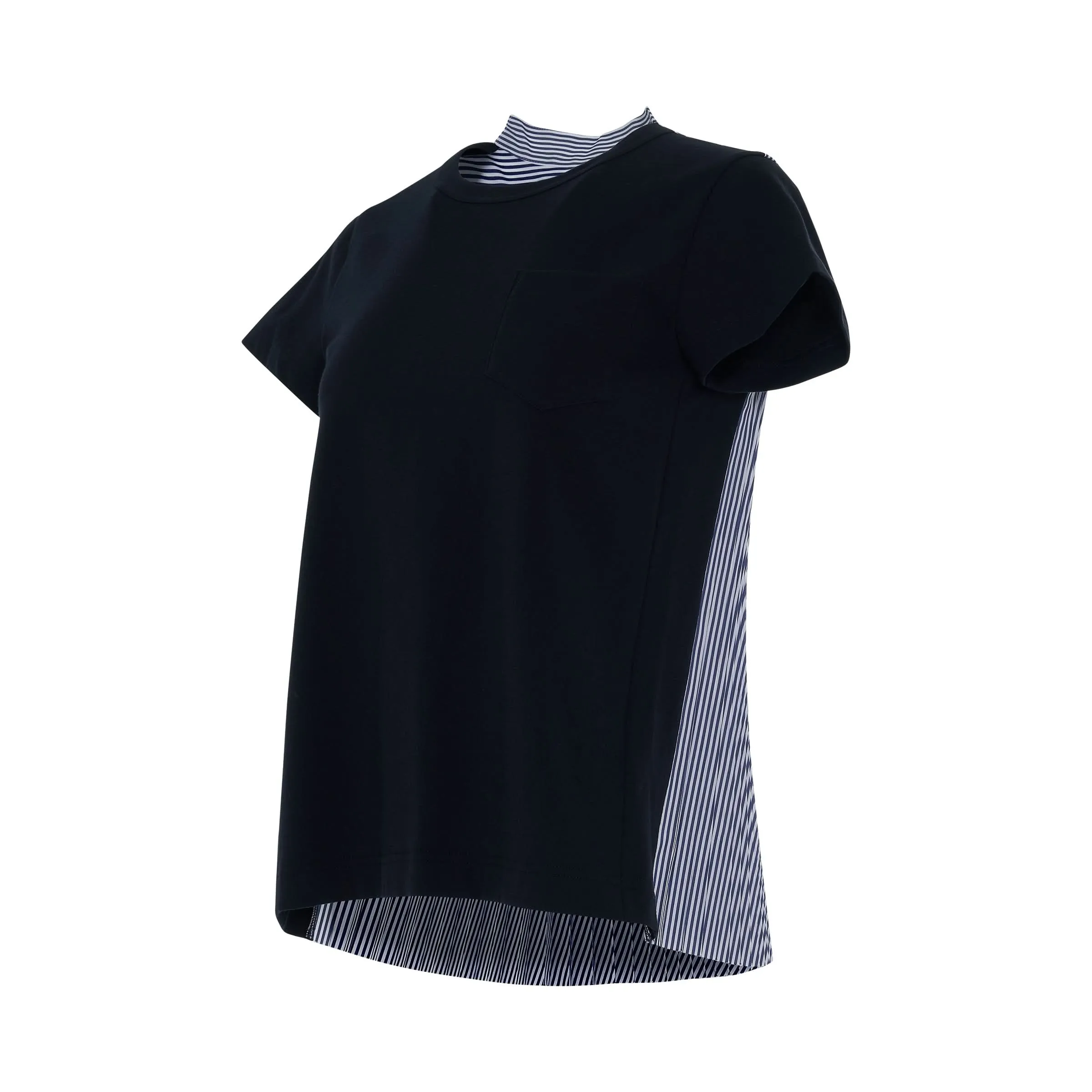 Cotton T-Shirt in Navy/Stripe