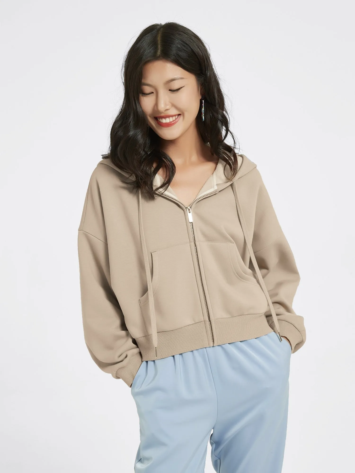 Cubby Zip Up Hoodie - Cropped