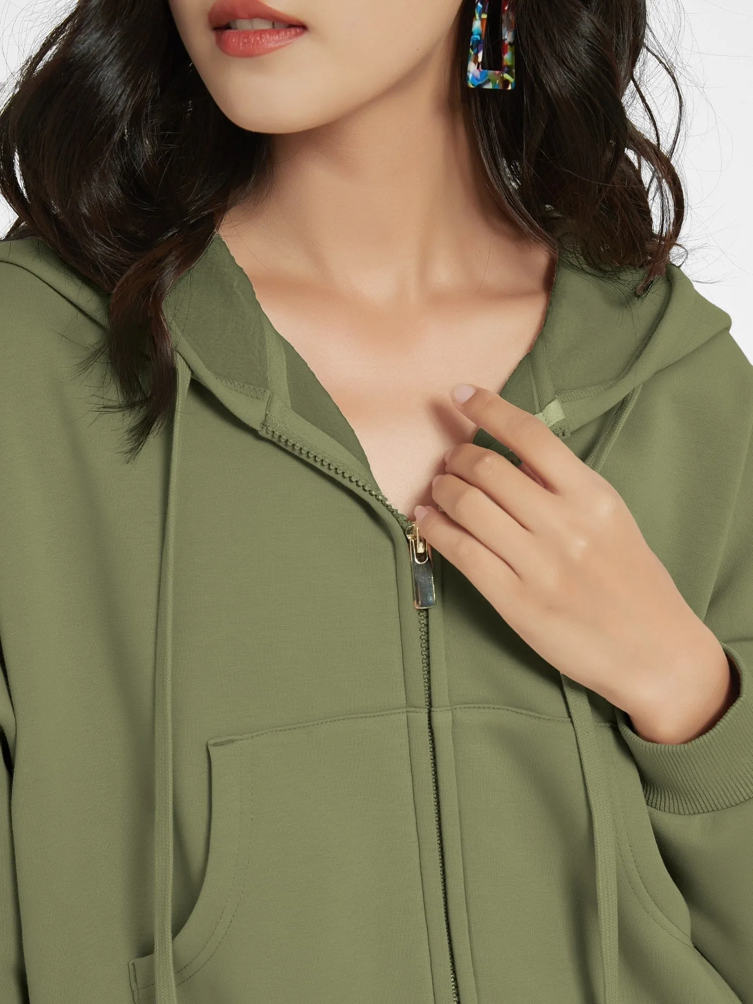 Cubby Zip Up Hoodie - Cropped