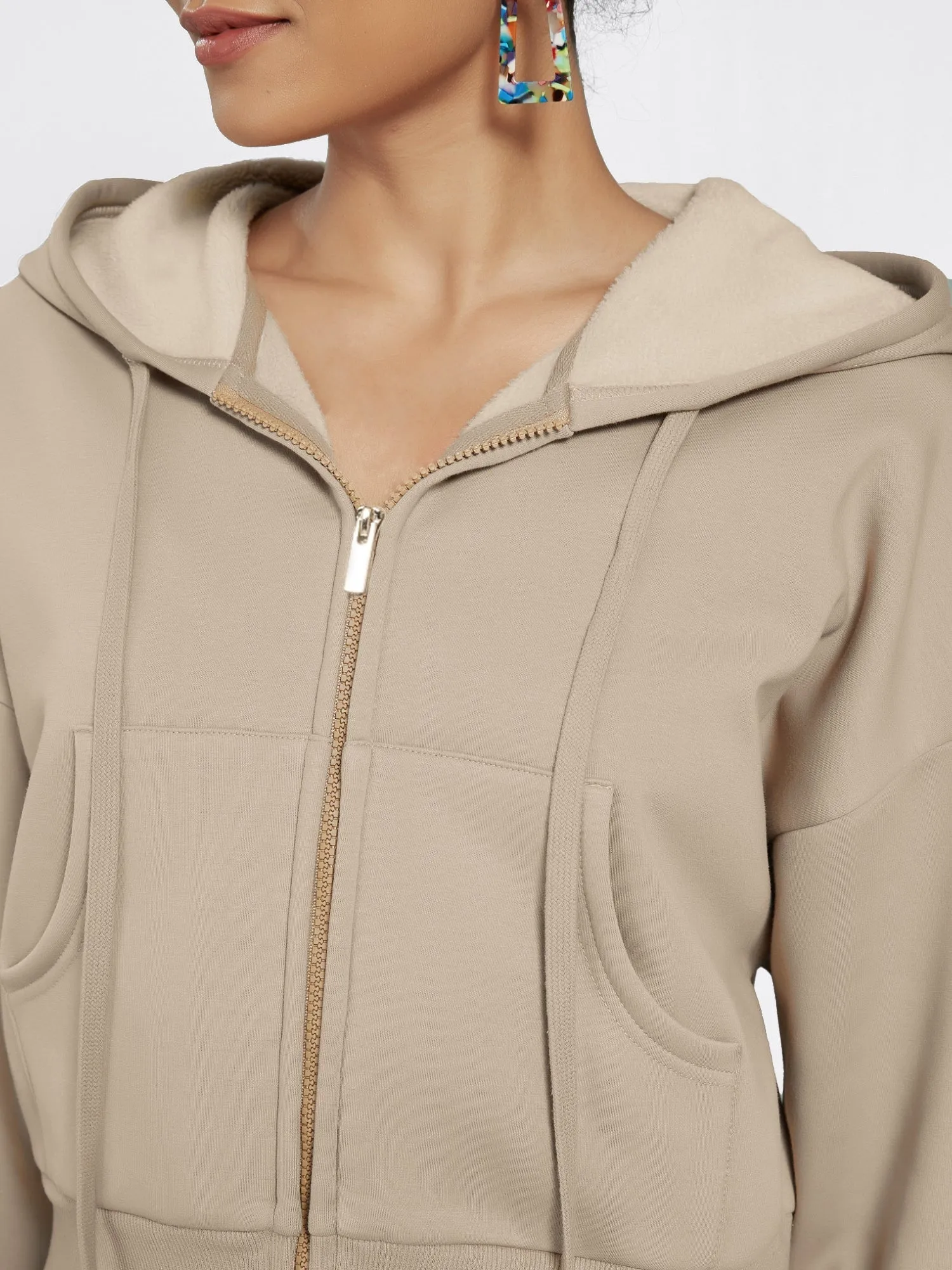 Cubby Zip Up Hoodie - Cropped