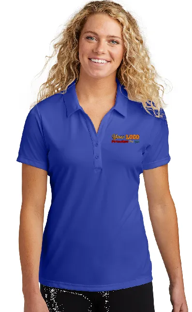 Custom Embroider Personalized Ladies Polo Shirt - Sport-Tek LST550 PosiCharge Competitor Performance Polo - Max 4in by 4in Embroidery Logo