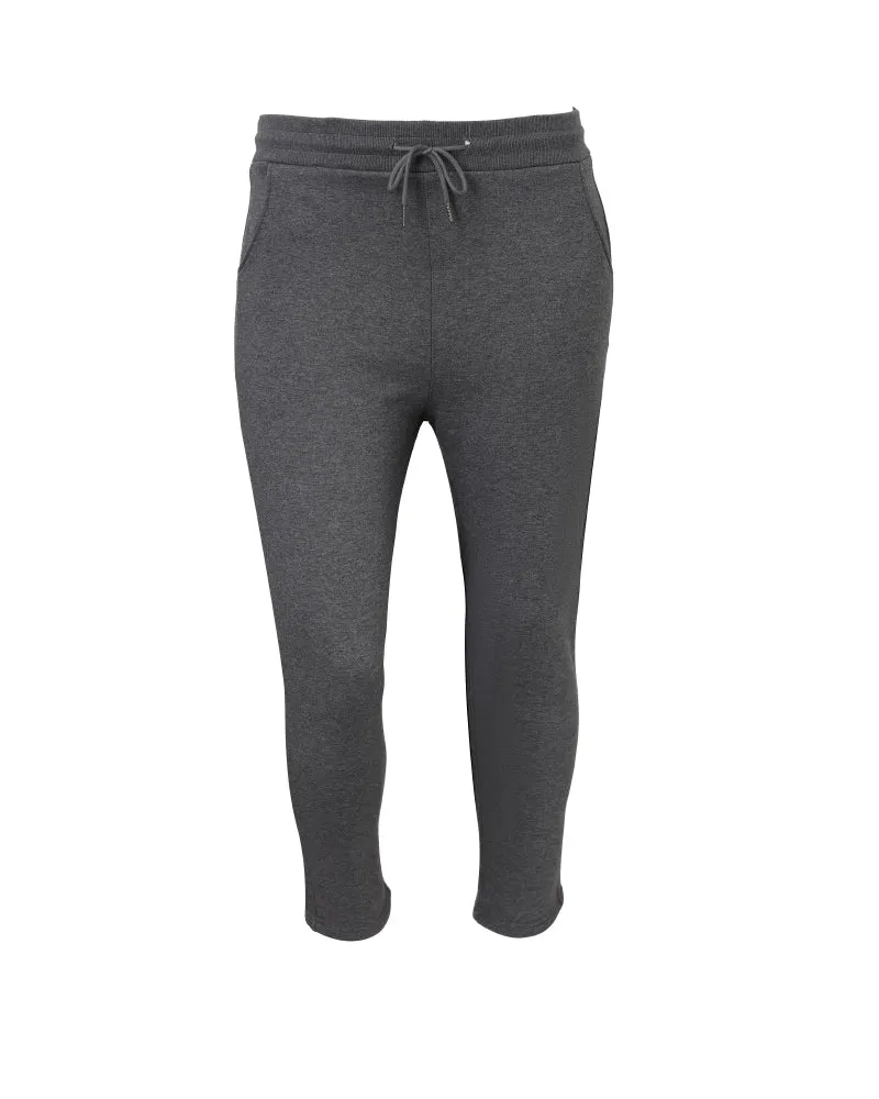 Drawstring Stretchy Waist Pocket Design Lined Sweatpants