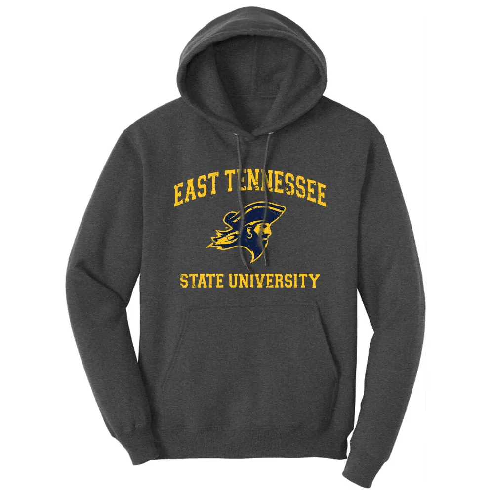 East Tennessee State Buccaneers Retro Distressed Logo Hoodie Sweatshirt