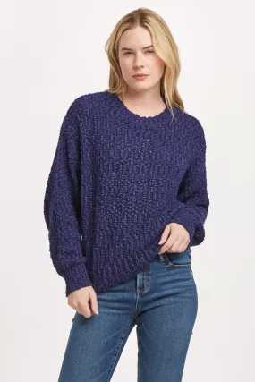 FANTINE CREW NECK LONG SLEEVE SWEATER SKIPPER BLUE