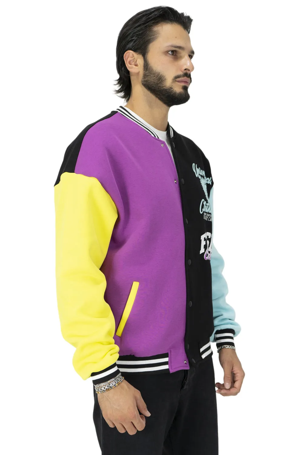 Felpa Uomo Giacca Varsity ''Tigre'' Art. Fe130