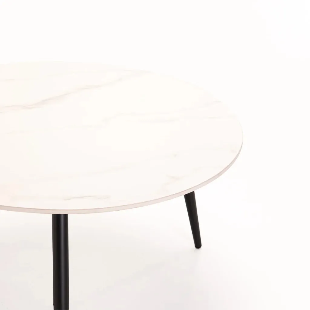 FIA SET OF 2 STONE TOP COFFEE TABLE