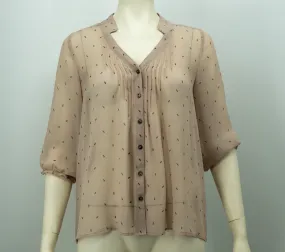 Frenchi Womens Blush Blouse, Size Small