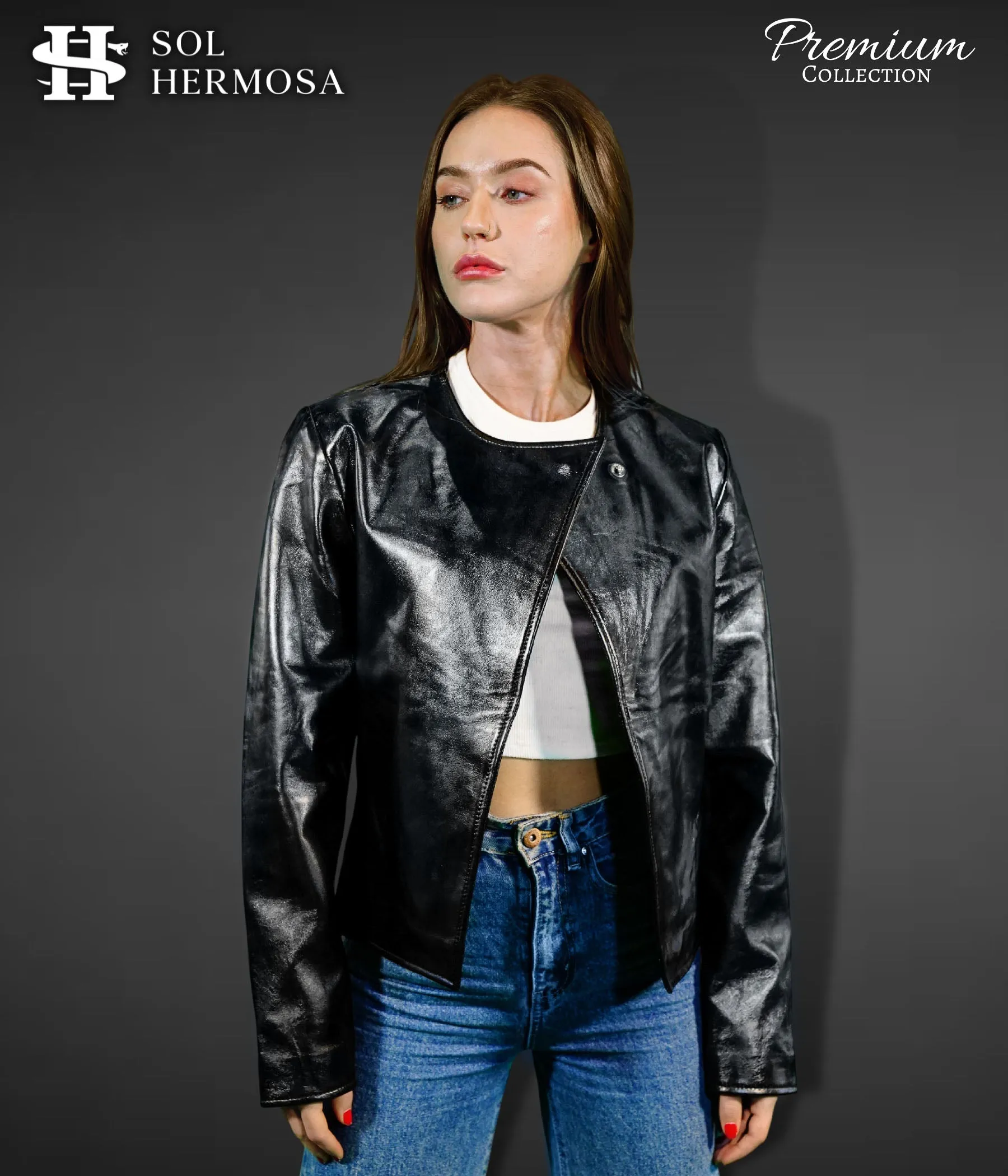 Genuine Leather Jacket For Women - Hestia