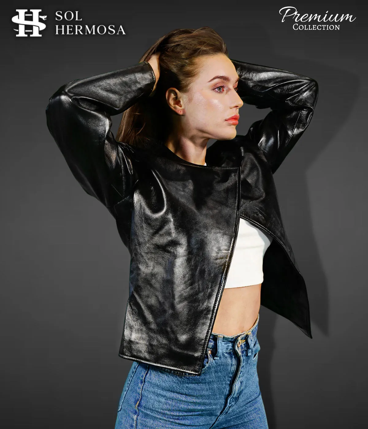 Genuine Leather Jacket For Women - Hestia