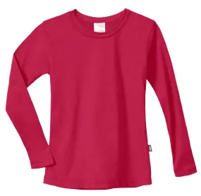 Girls Soft Cotton Jersey Long Sleeve Tee | Candy Apple