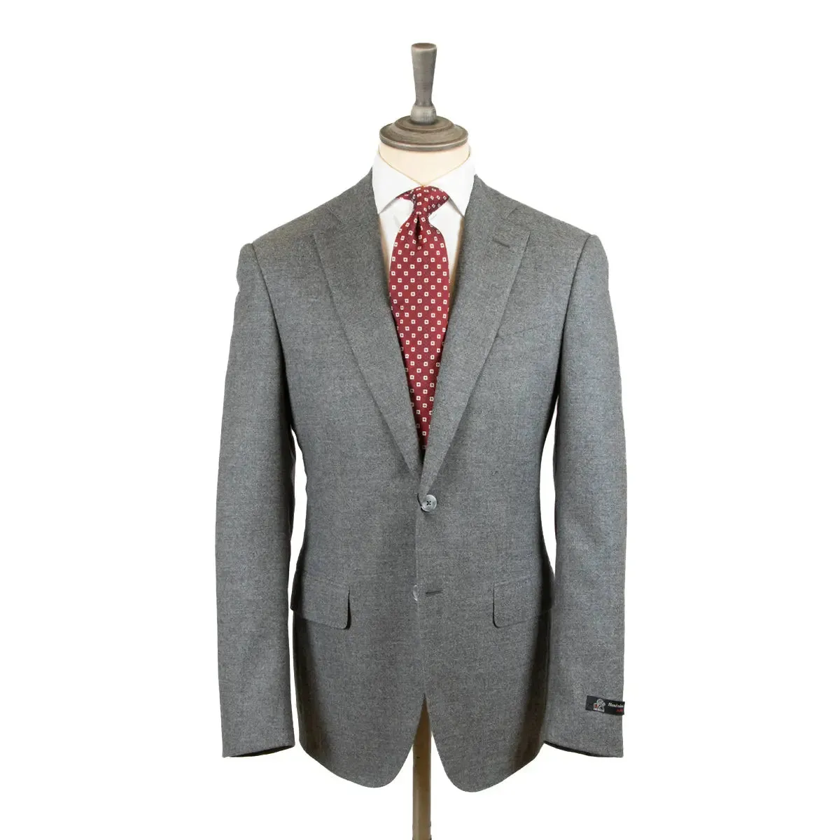 Grey Merino Wool Flannel Suit