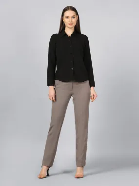 Grey Viscose Stretch Pants