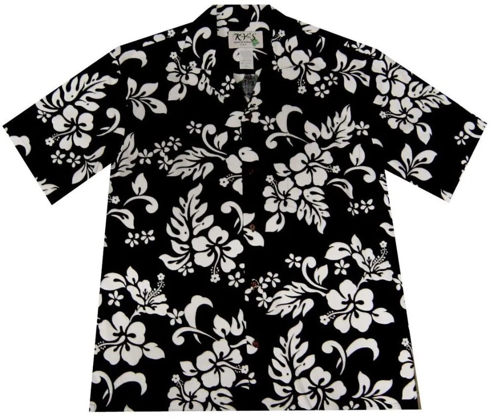 Hibiscus Silhouette Hawaiian Shirt