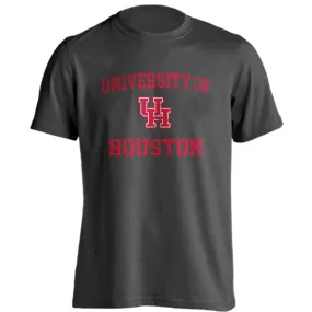 Houston Cougars Distressed Retro Short Sleeve Athletic Heather T-Shirt