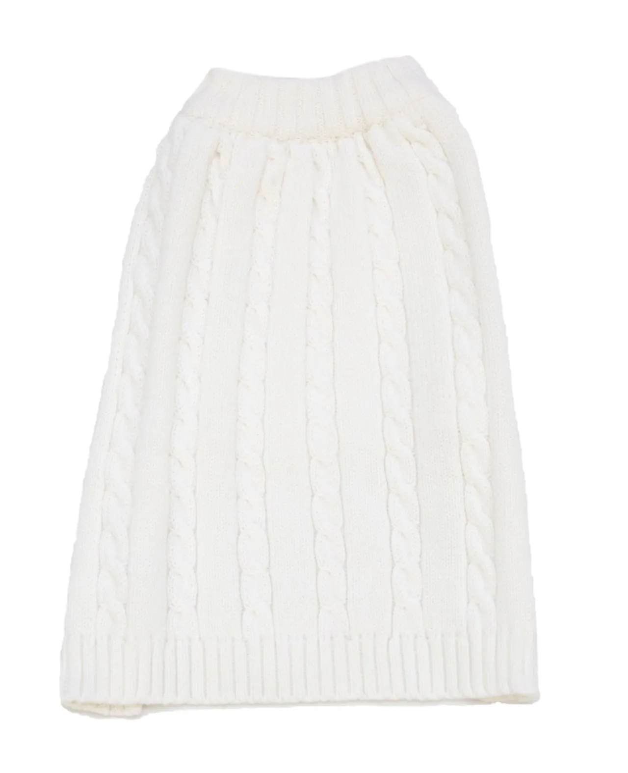 Imagewear White Dog Cable Sweater