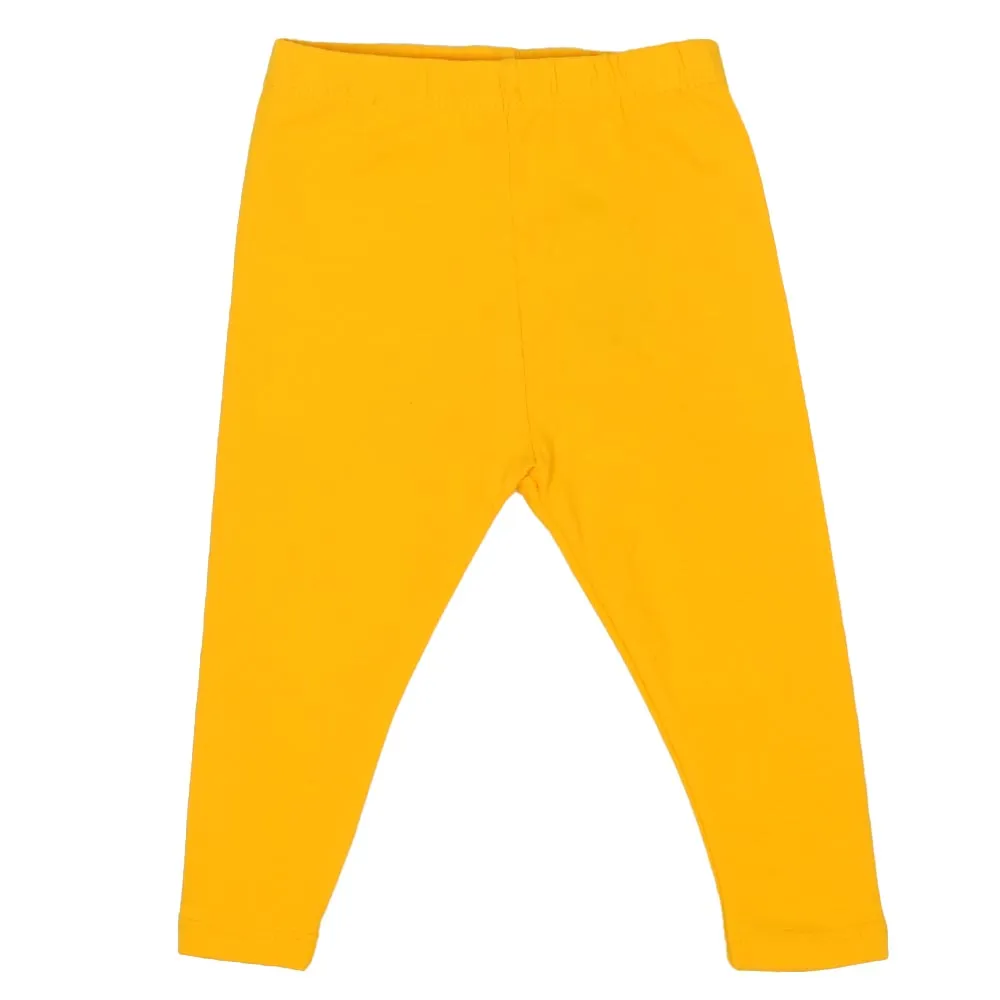 Infant Girls Plain Tights - Citrus