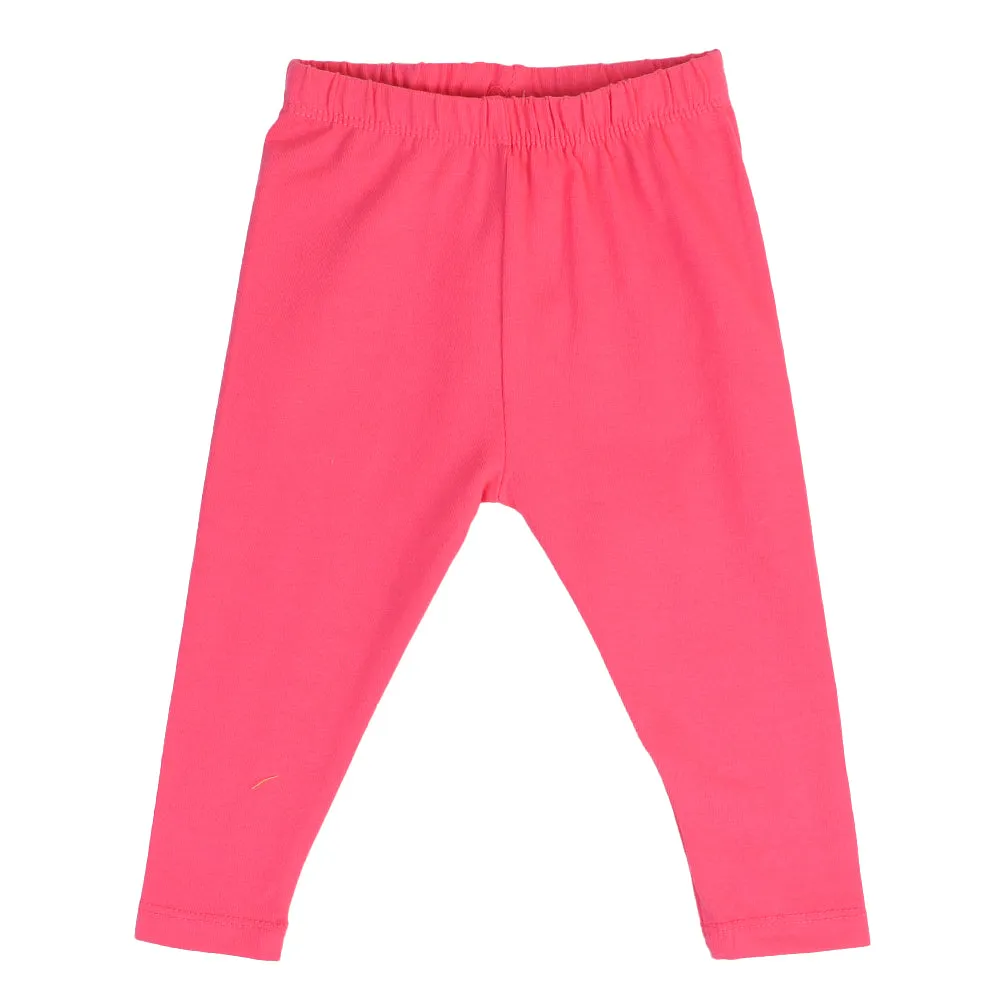 Infant Girls Plain Tights-Hot Pink