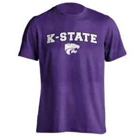 Kansas State Wildcats Classic Arch K-State Mascot Short Sleeve T-Shirt