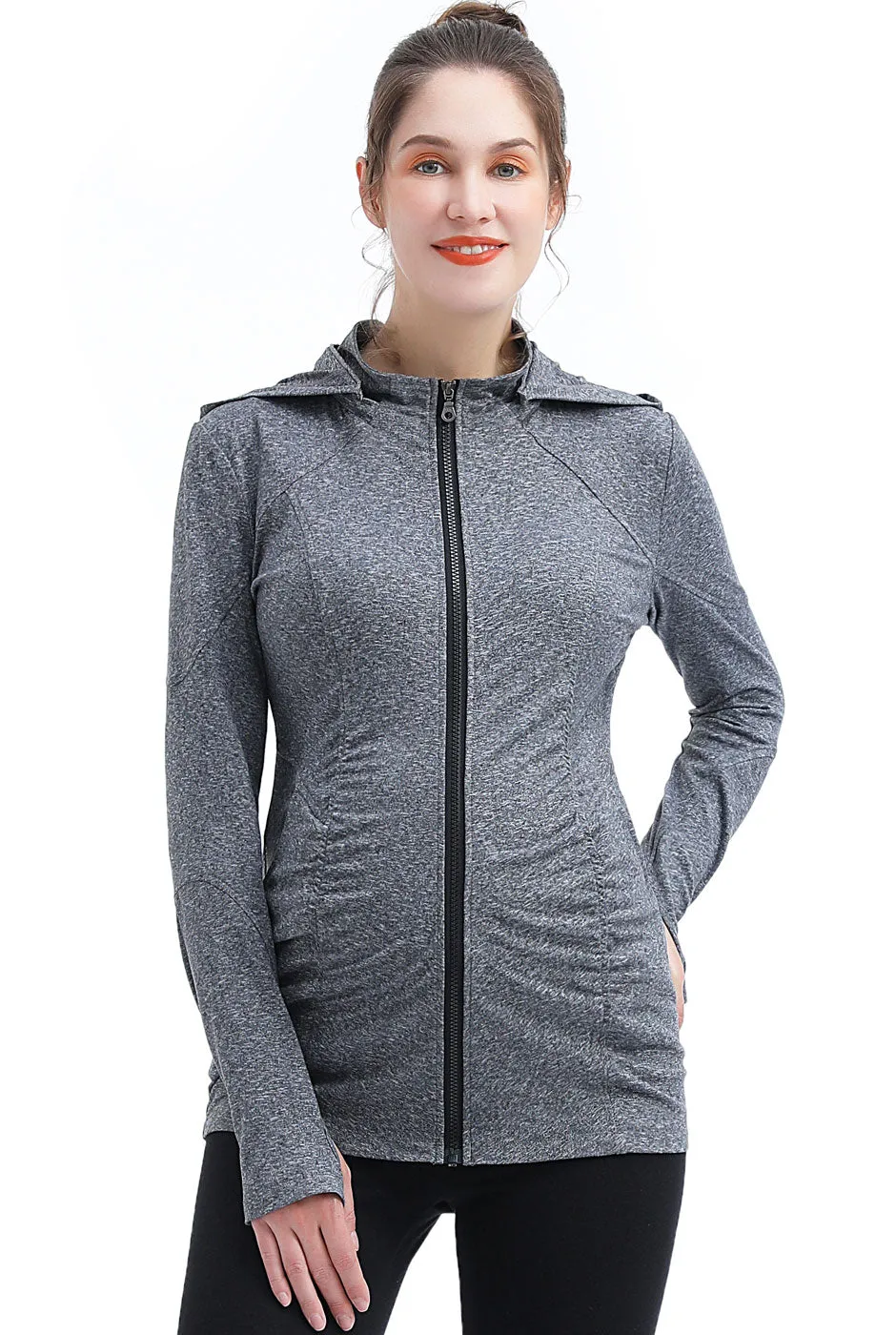 Kimi   Kai Maternity "Jojo" Performance Jacket with Detachable Hood