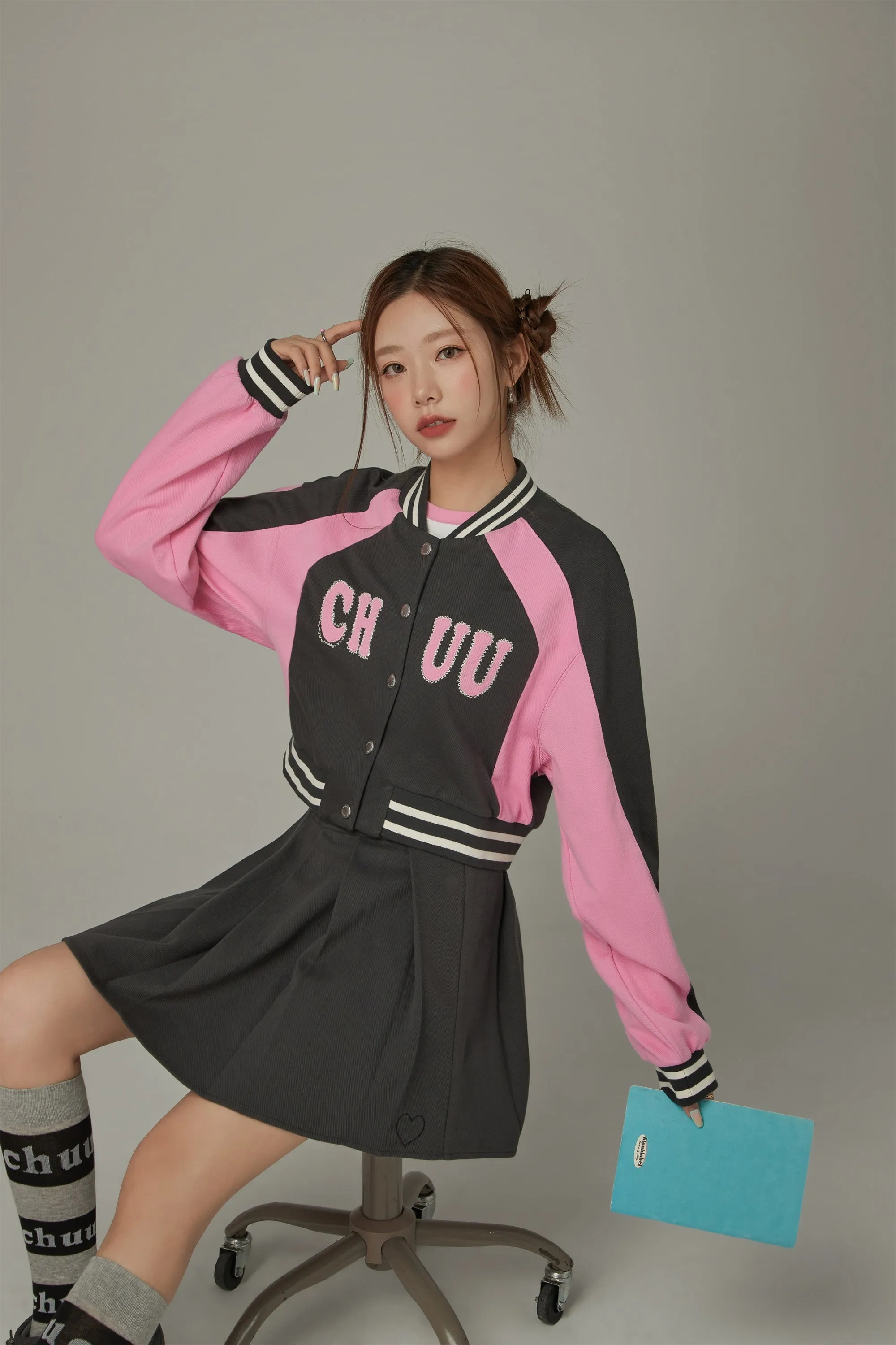 Logo Varsity Cropped Jacket