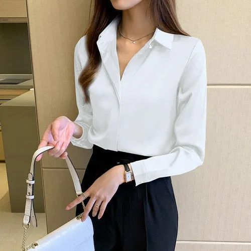 Long Sleeve Fashion Woman Blouses