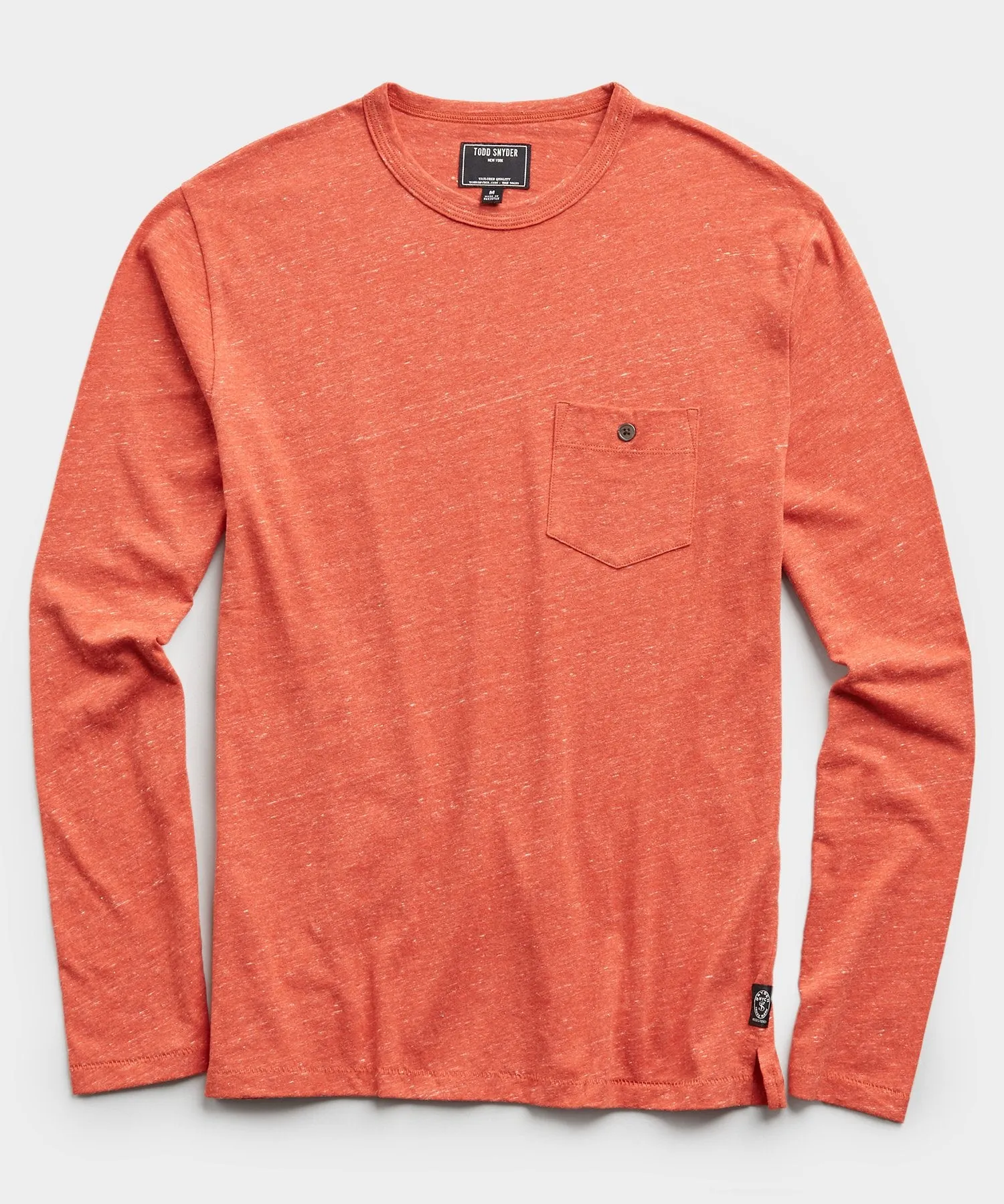 Long Sleeve Heather Tee in Cayenne