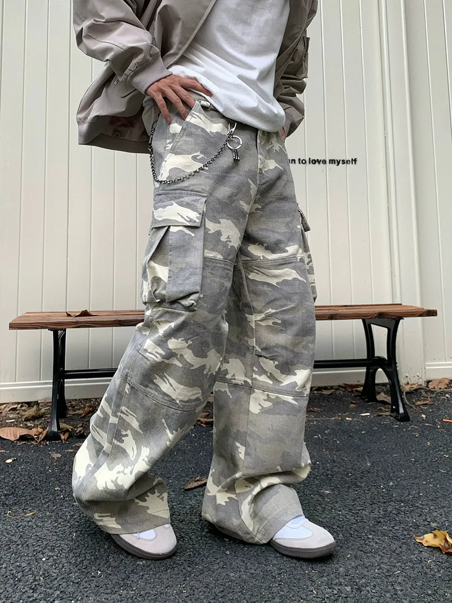 Loose-fit Camouflage Cargo Pants