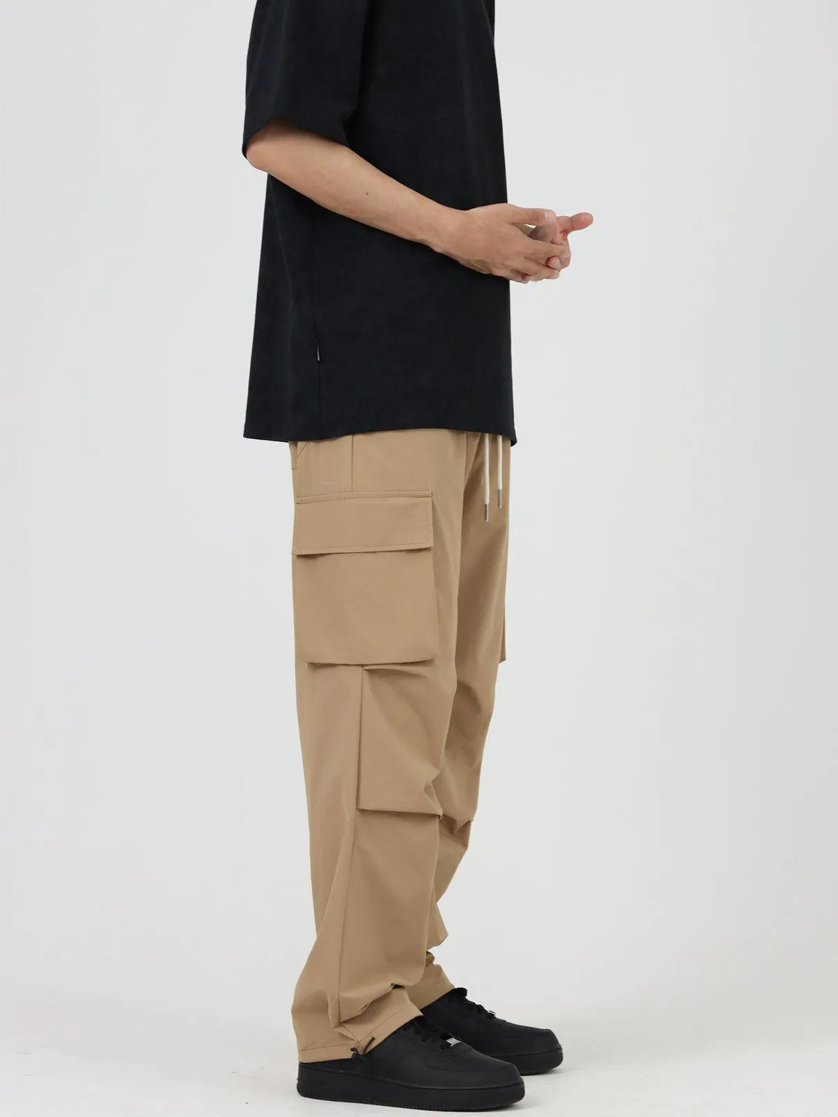 Loose-fit Drawstring Cargo Pants