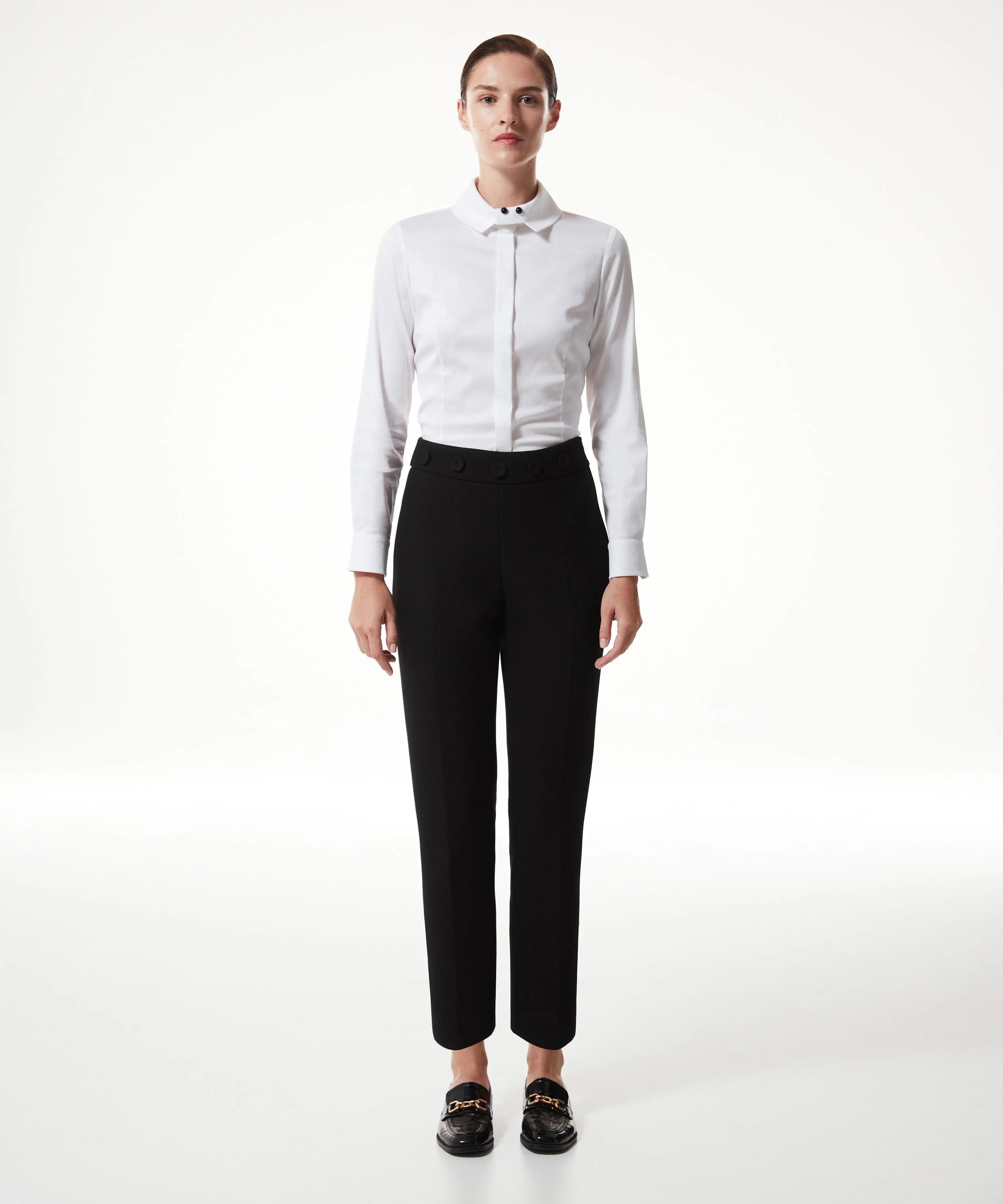 Machka Button Accessory Trousers Black