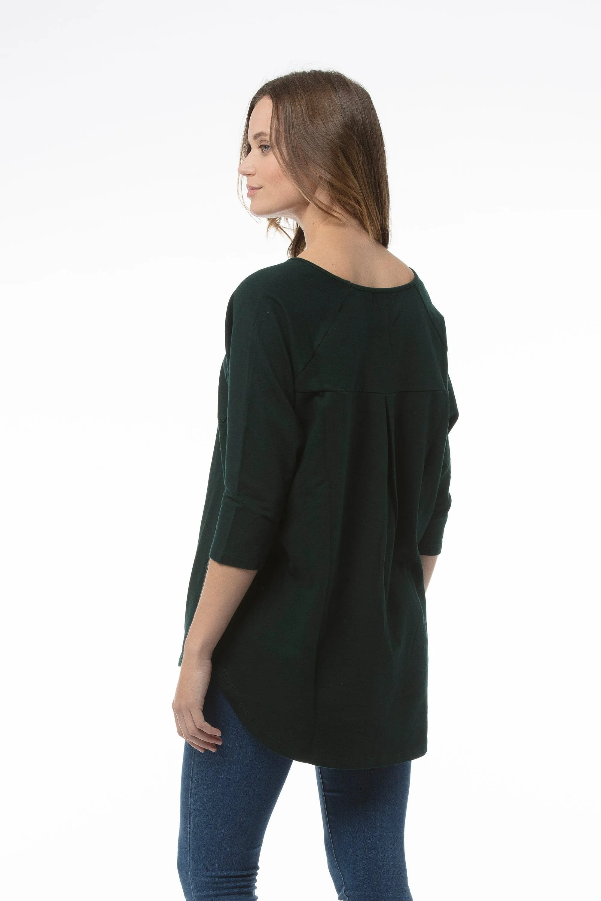 MAISIE Top - Bottle Green