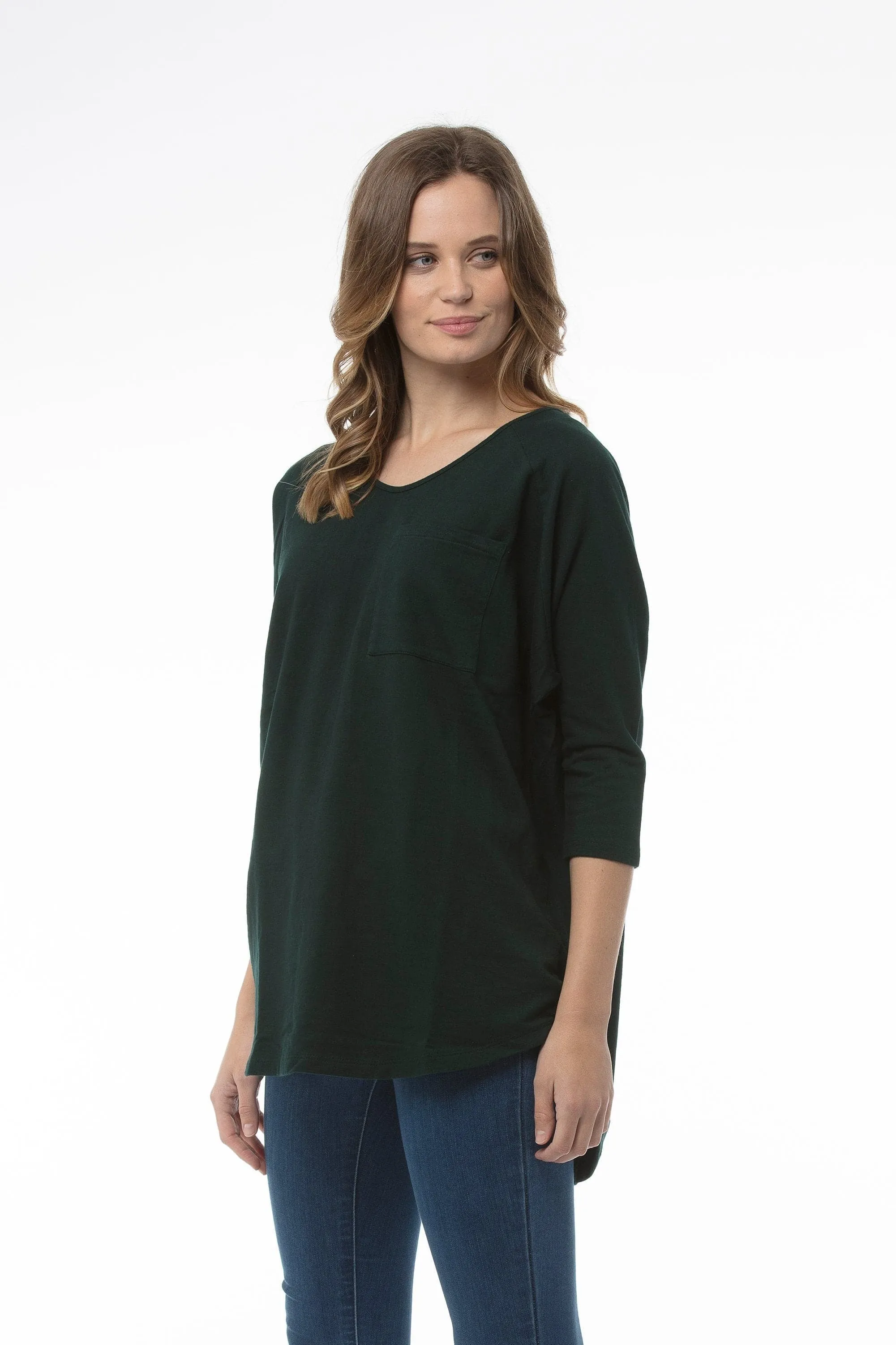 MAISIE Top - Bottle Green