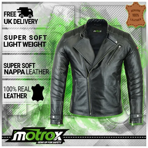 Men Leather black Jacket Inspiring style of Motrox